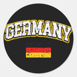 Germany Flag Classic Round Sticker