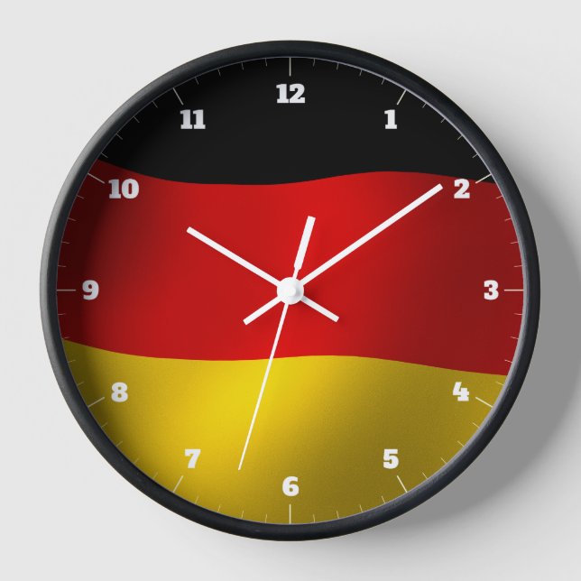 GERMANY FLAG CLOCK (Front)