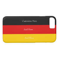 Germany Flag Colours Black Red Gold Personalised