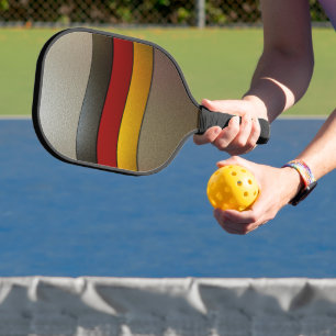 Germany Flag Colours-Chrome by Shirley Taylor Pickleball Paddle