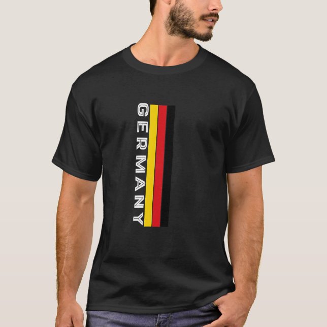 Germany Flag Colours T-Shirt (Front)