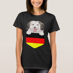 Germany Flag Coton de Tulear Dog In Pocket T-Shirt