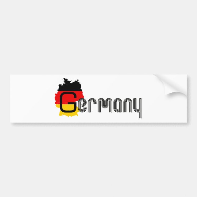 Germany Flag design! Bumper Sticker (Front)