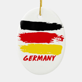 Germany flag designs ceramic tree decoration
