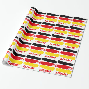 Germany flag designs wrapping paper
