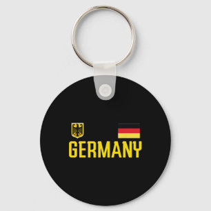 Germany Flag Deutschland Footbyll Soccer Fan Men W Key Ring