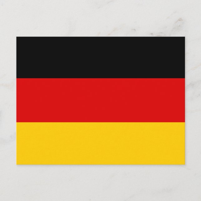 Germany Flag Deutschland Patriotic German Postcard (Front)