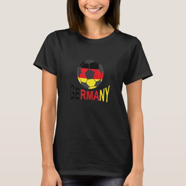 Germany Flag Football Team Germany Game Goal Score T-Shirt (Front)