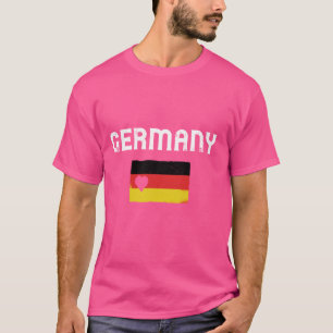 Germany Flag Heart Deutschland Proud Roots German T-Shirt