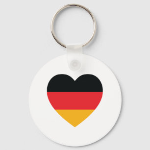 Germany Flag Heart Keychain