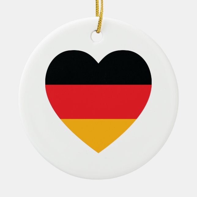 Germany Flag Heart Ornament (Front)