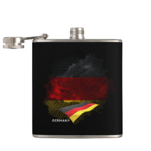 Germany flag hip flask