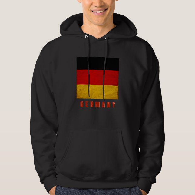 GERMANY Flag, In Grunge, Design 2021 - Hoodie (Front)
