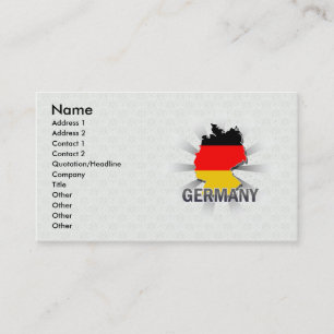 Germany Flag Map 2.0 Business Card