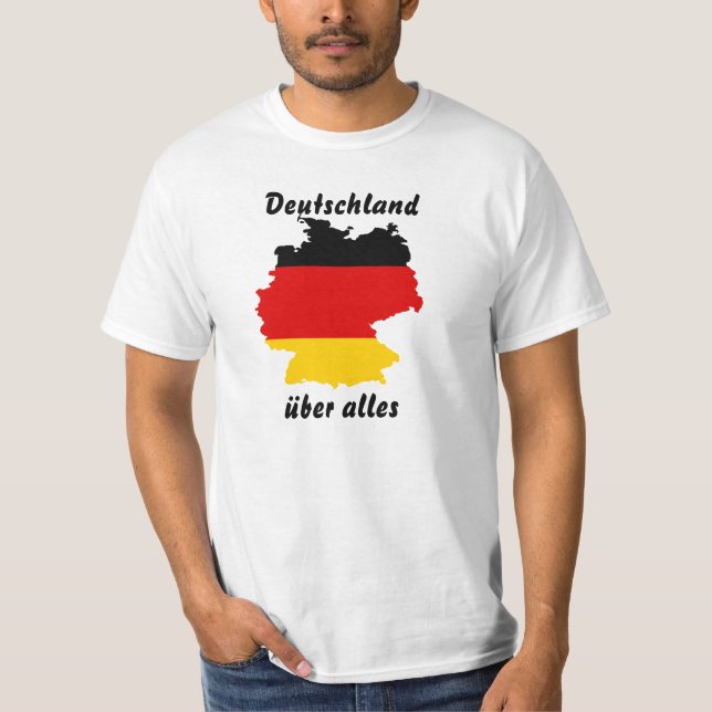 Germany Flag-map T-Shirt (Front)