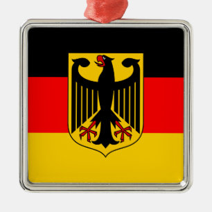 Germany Flag Metal Tree Decoration
