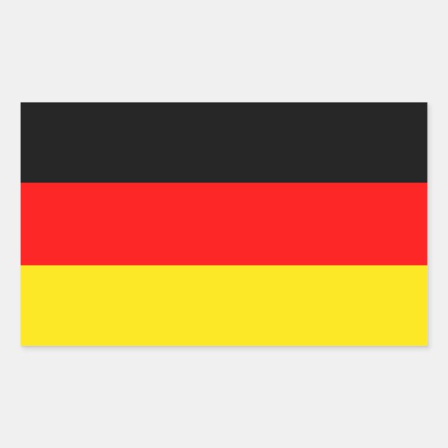 Germany: Flag of Germany Rectangular Sticker (Front)
