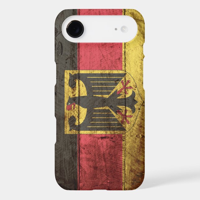 Germany Flag on Old Wood Grain Case-Mate iPhone Case (Back)