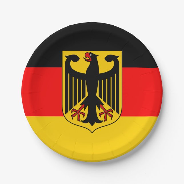 Germany Flag Paper Plate (Front)