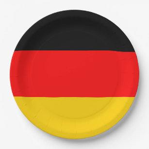 Germany Flag Paper Plate
