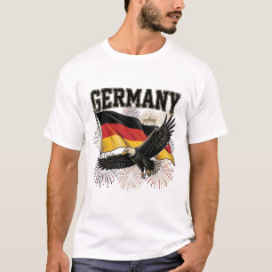 Germany Flag Patriotic Eagle Brandenburg Celebrati T-Shirt
