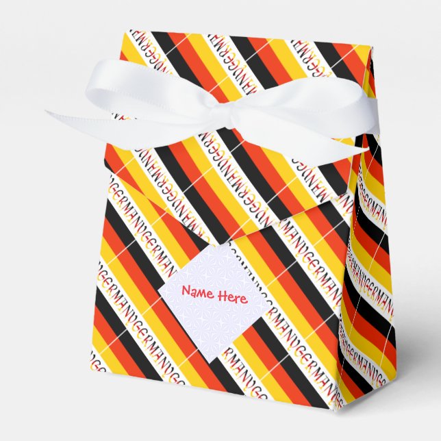 Germany Flag Personalized Tent  Favour Box (Front Side)