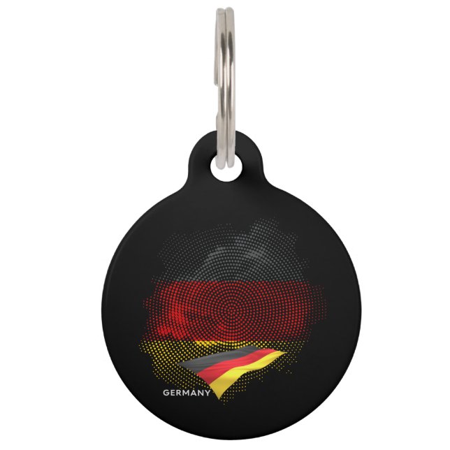 Germany flag pet tag (Front)