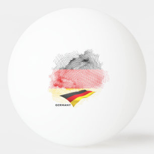 Germany flag ping pong ball
