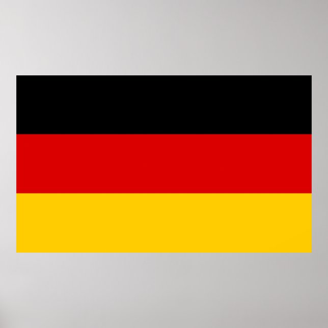 Germany flag quality poster (Front)
