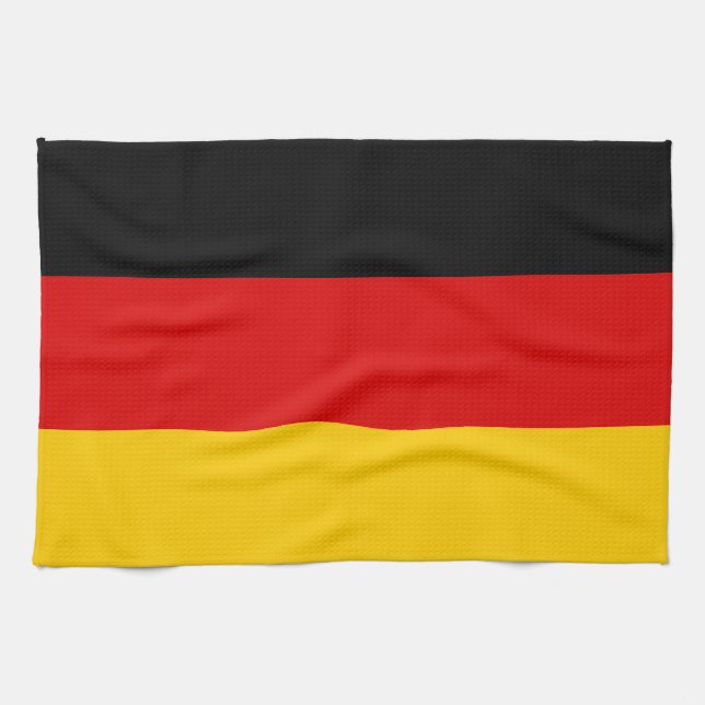 Germany flag quality tea towel (Horizontal)