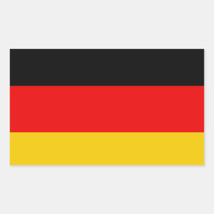 Germany flag rectangular sticker