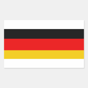 Germany flag rectangular sticker