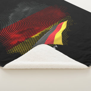 Germany flag sherpa blanket