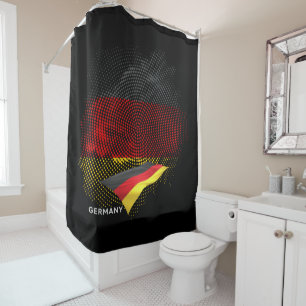 Germany flag shower curtain