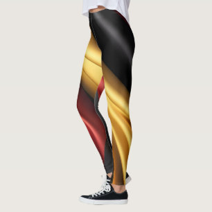 Germany flag silk texture  leggings