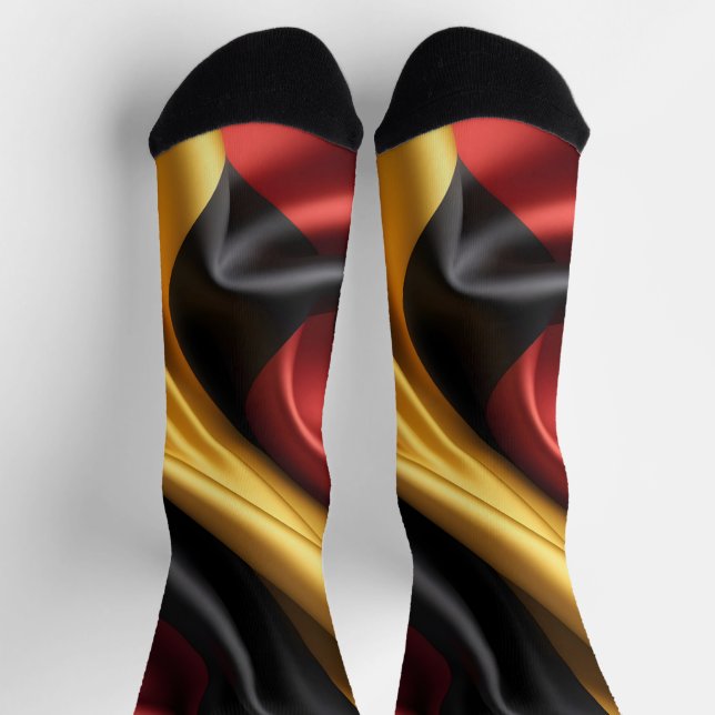 Germany flag silk texture  socks (Top)