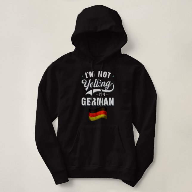 Germany Flag Soccer Player for German Jersey Deuts Hoodie (Design Front)