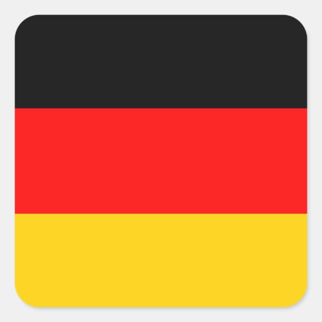 Germany Flag Square Sticker (Front)