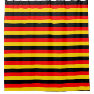 germany flag stripes country symbol red yellow bla shower curtain