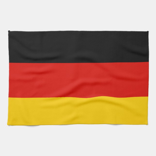 Germany Flag Tea Towel (Horizontal)