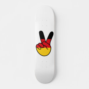 Germany Flag V Sign Skateboard