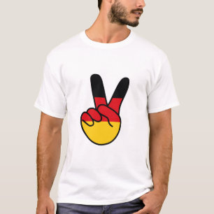 Germany Flag V Sign T-Shirt