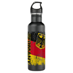 GERMANY Flag Vintage Distressed GERMANY  710 Ml Water Bottle