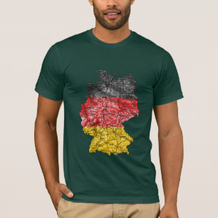 Germany Flagcolor Map  T-Shirt