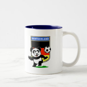 Germany Football Panda Two-Tone Coffee Mug