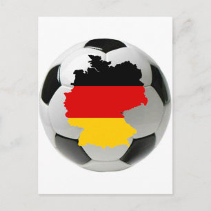 Germany football postcard