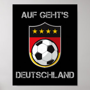 Germany Footbyll Soccer Team Deutschland National  Poster