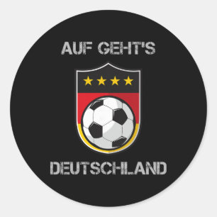 Germany Footll Soccer Team Deutschland National Classic Round Sticker