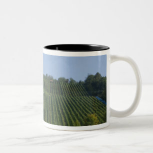 Germany, Franconia, Rothenburg. View along the Two-Tone Coffee Mug