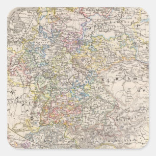 Germany from 1649 to 1792 square sticker